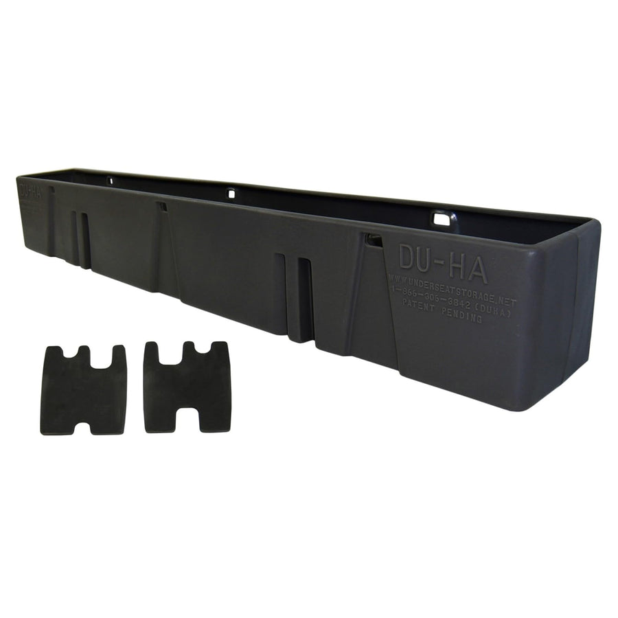 DU-HA Storage Unit Behind-The-Seat fits 07-19 Chevy Silverado/GMC Sierra Regular Cab (Classic) | Black Heavy-Duty Back Seat Organizer | 10058
