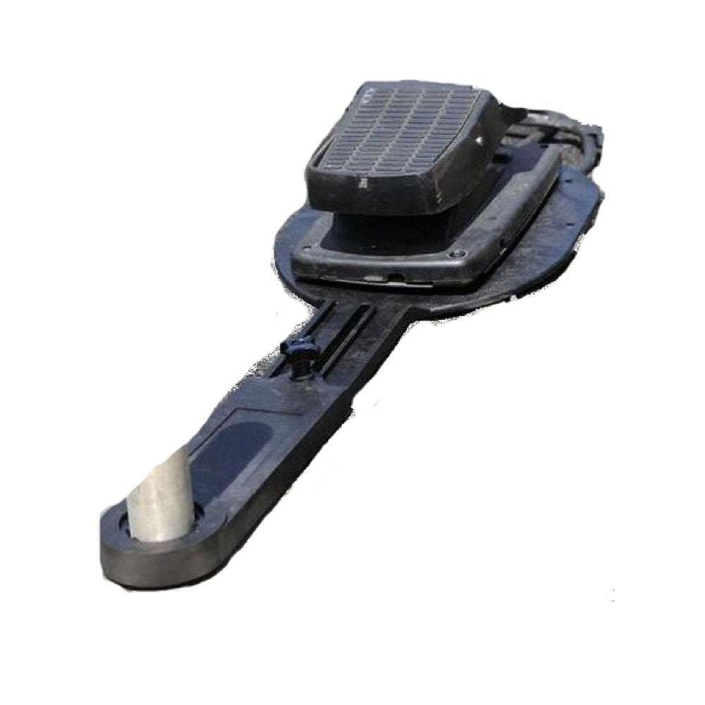 T-H Marine Rotating Pedal Paddle Trolling Motor Mount for Foot Pedal Control - Low Profile Design Attaches to Your Boat's Seat and Keeps Your Trolling Pedal Accessible - Black