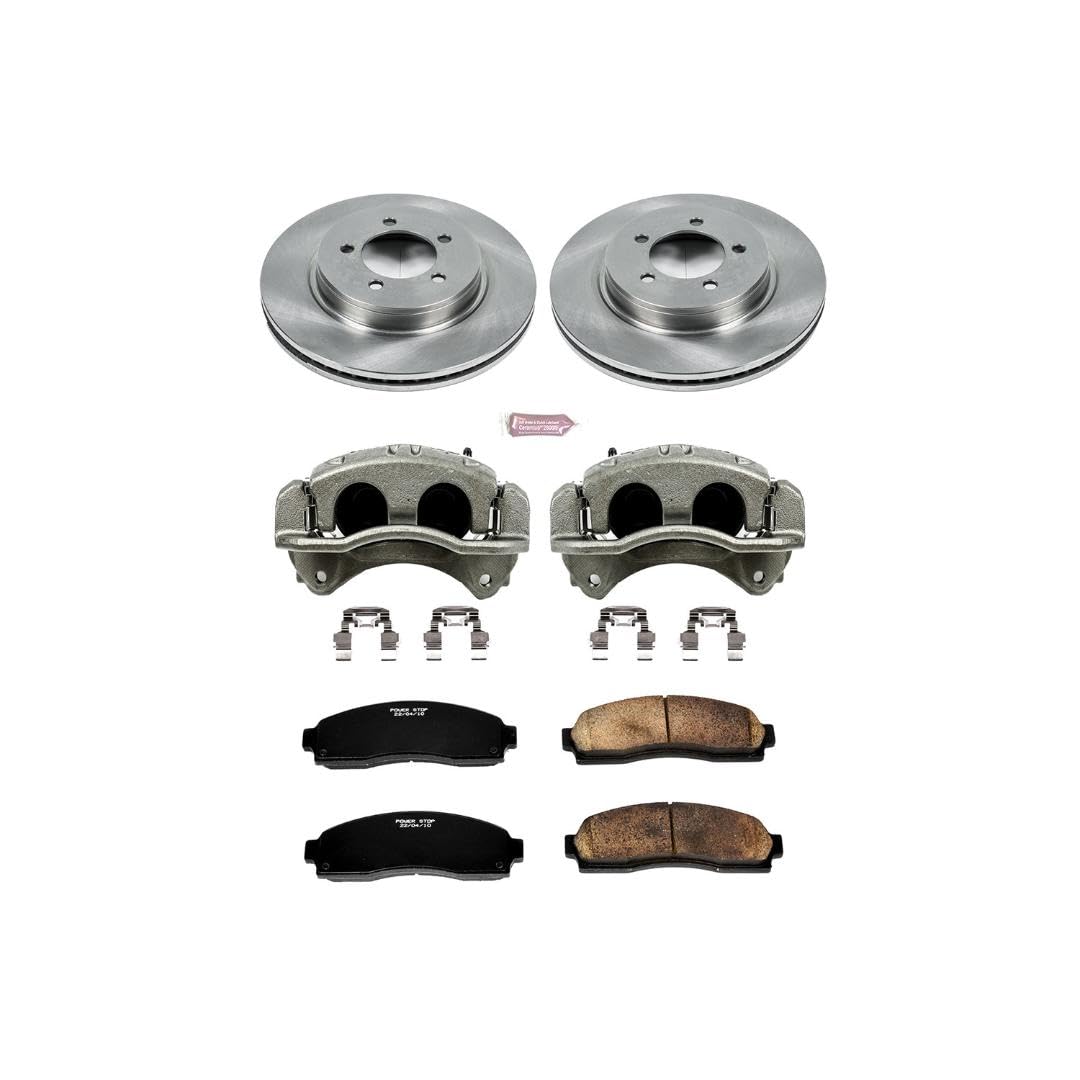 Power Stop KCOE1931 1-Click Autospecialty OE Replacement Brake Kit with Calipers For Ford Explorer 2002-2005, Mercury Mountaineer 2002-2005 [Model Specific]