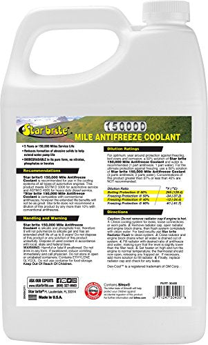 150,000 Mile Star brite Antifreeze Coolant - Full Strength - 1 gal