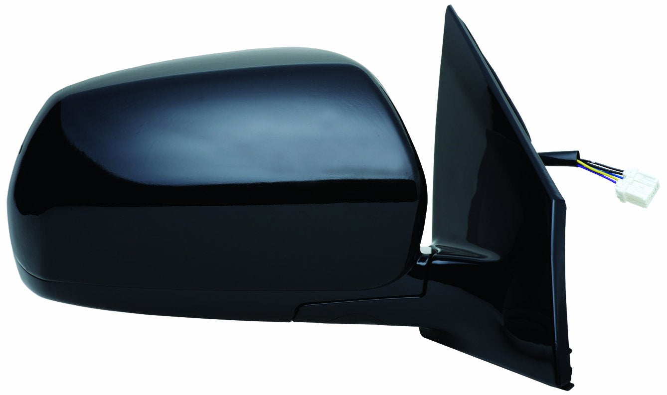 Mirror Passenger Side for Nissan Murano, Black, PTM, Foldaway, Heated Power
