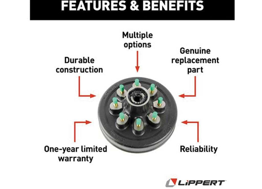 Brake HUB LIPPERT - 865-9/16 - THRD'D