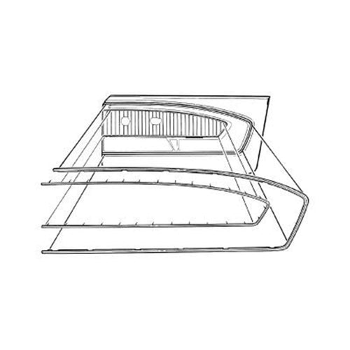 C5ZZ-652043-71 Scott Drake 1965-1966 Pony Door Panel Trim LH