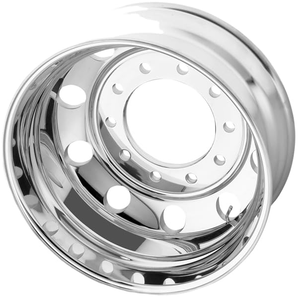 ATX AO200 HL Polished BAJA LITE Wheel with Aluminum (22.5 x 14. inches /10 x 285 mm, -165 mm Offset)