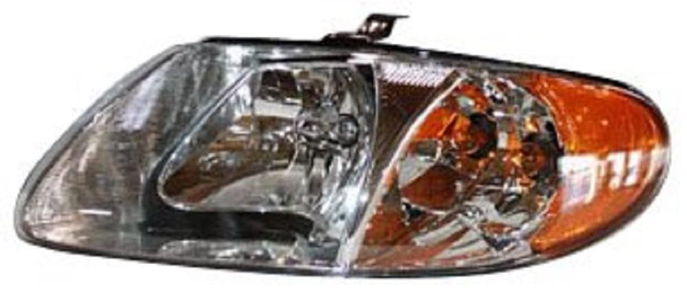 Left TYC Headlight Assembly Compatible with 2001-2007 Dodge Caravan/Grand Caravan