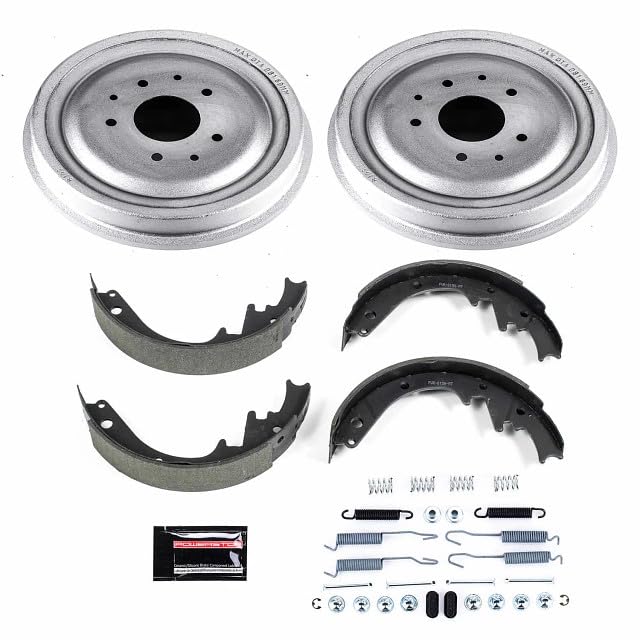 Power Stop KOE15271DK Rear Replacement Brake Kit-OE Brake Drums & Ceramic Brake Pads For Bel Air, Biscayne, Brookwood, Corvair Truck, Impala, Nomad, Parkwood [Model Specific]