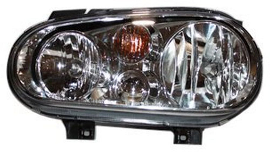 Left TYC Headlight Assembly Compatible with 1999-2002 Volkswagen Golf