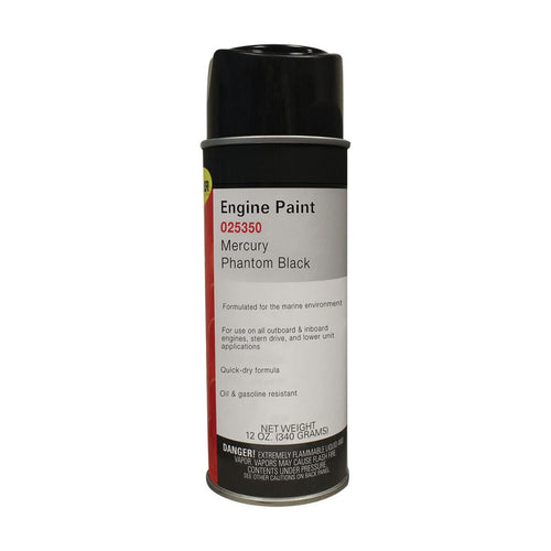 Mercury Phantom Black Moeller Engine Spray Paint, (12 Oz.)