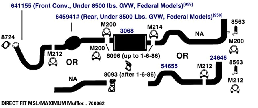 700062 AP Exhaust Products Muffler Exhaust