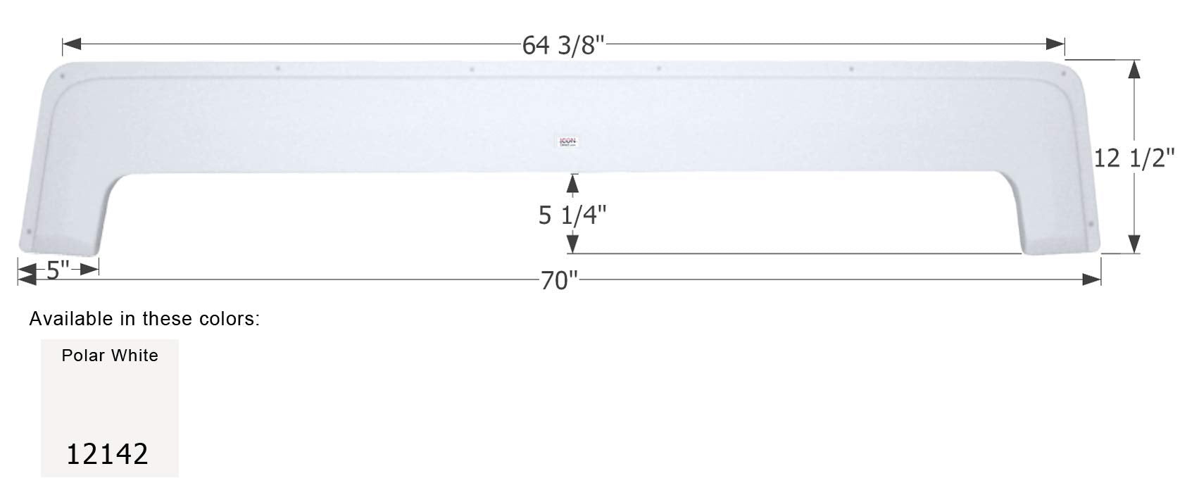 Fender Skirt ICON, Tandem, Thor, FS2142, Polar White
