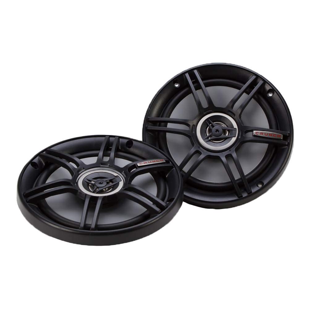 Crunch 6.5-Inch 300 Watts Coax Shallow 4 Ohms CS Speakers, Black | CS-65CXS