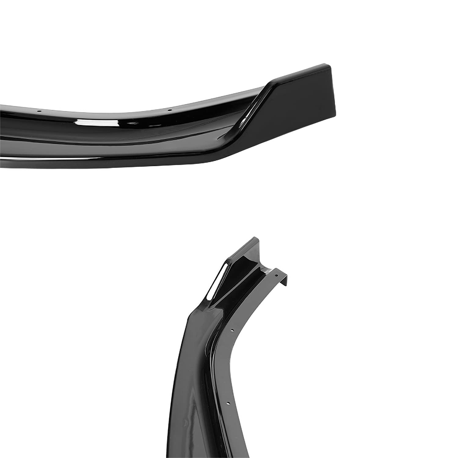 Glossy Black Spec-D Tuning Front Bumper Lip Compatible with 2019-2021 Honda Civic 4DR