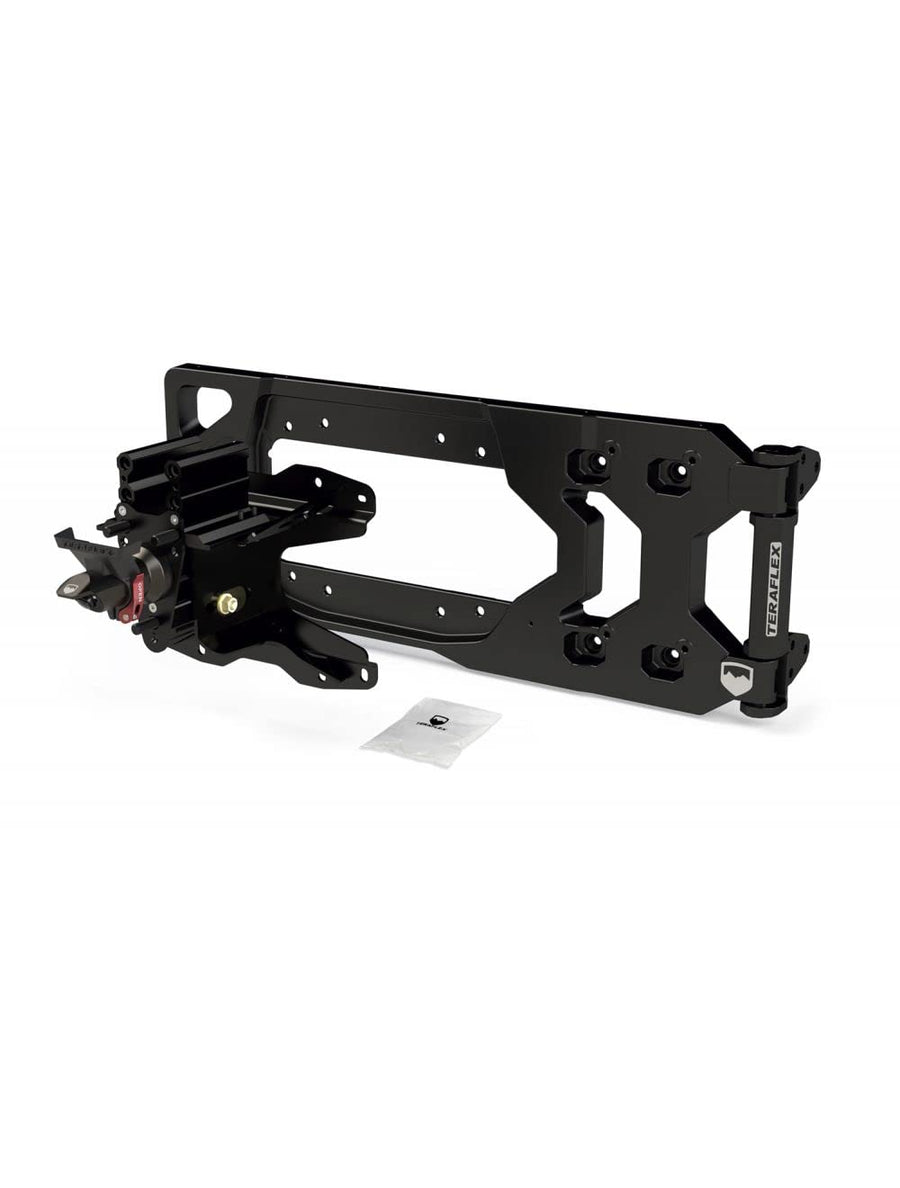 JL TeraFlex 4838920 HD Aluminum Tire Carrier W/Alpha Spare Tire Mounting Kit