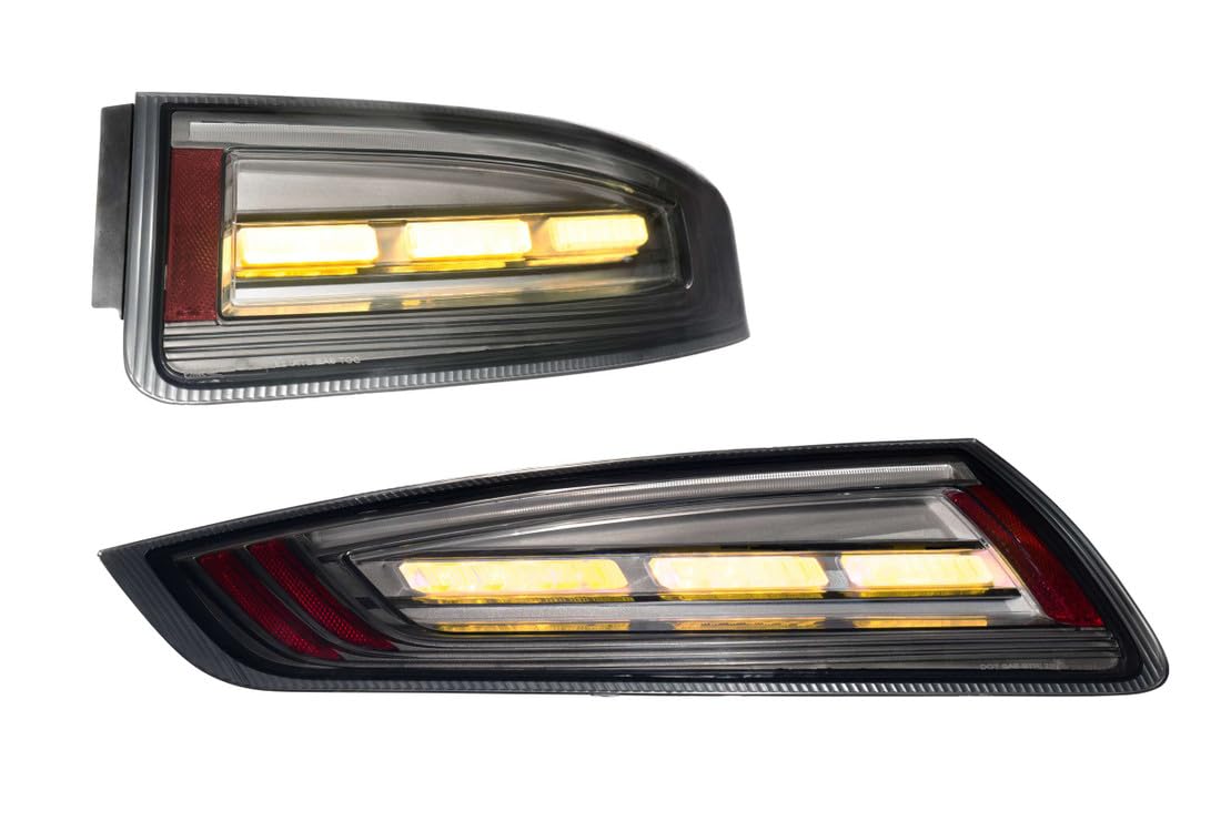 Morimoto XB LED Taillights Porsche 911 Fits 997.1 05-08, Plug and Play LED Taillight Assemblies (Smoked)