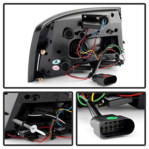 Auto Spyder 5079602 LED Tail Lights Black/Clear