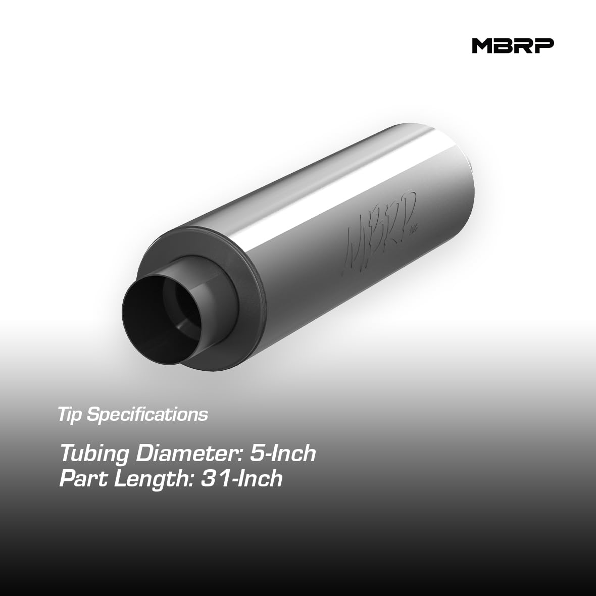 31" MBRP Aluminized Single Muffler GP220022