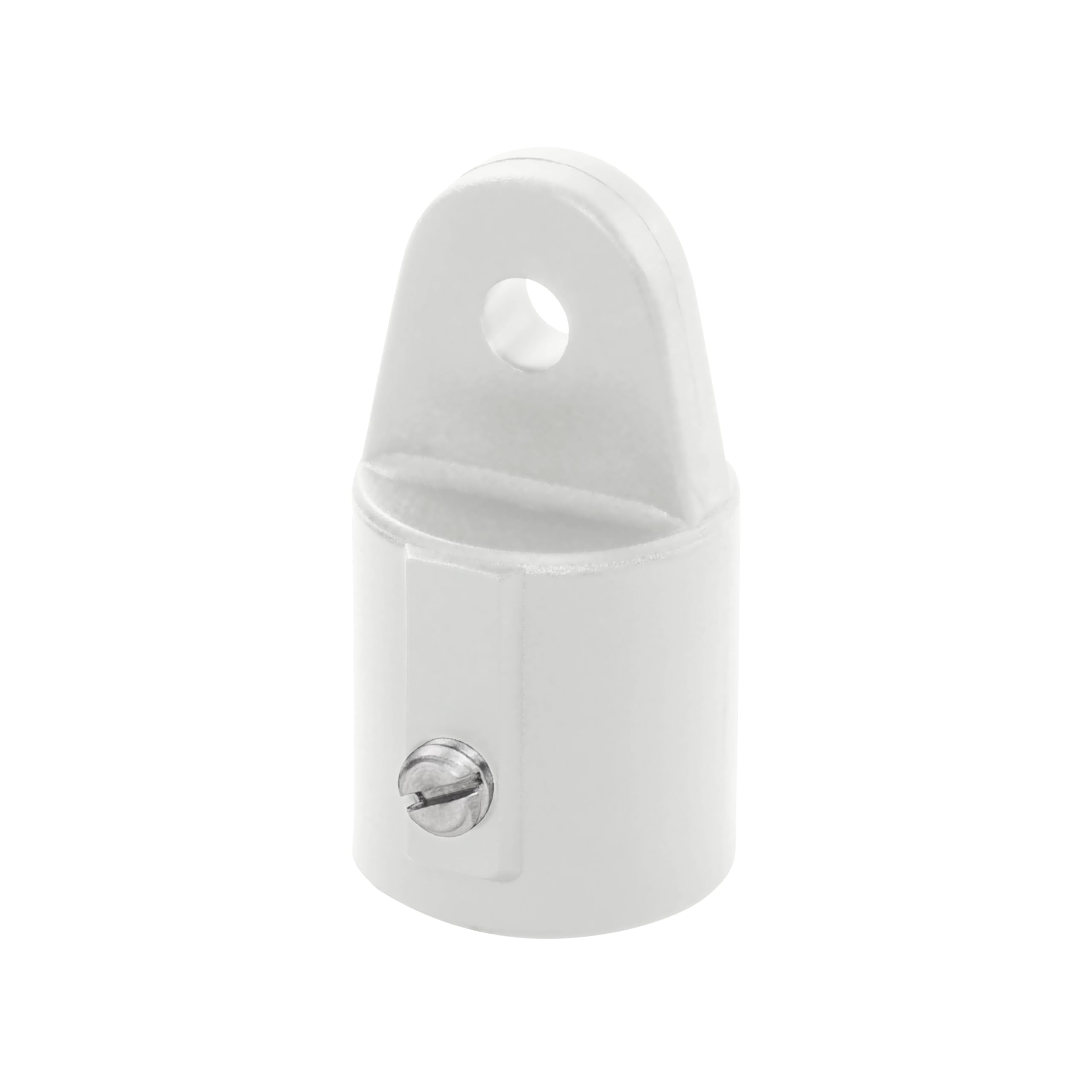 3/4" Inside Eye Top Fitting Whitecap Nylon with Set Screw - White, Pair
