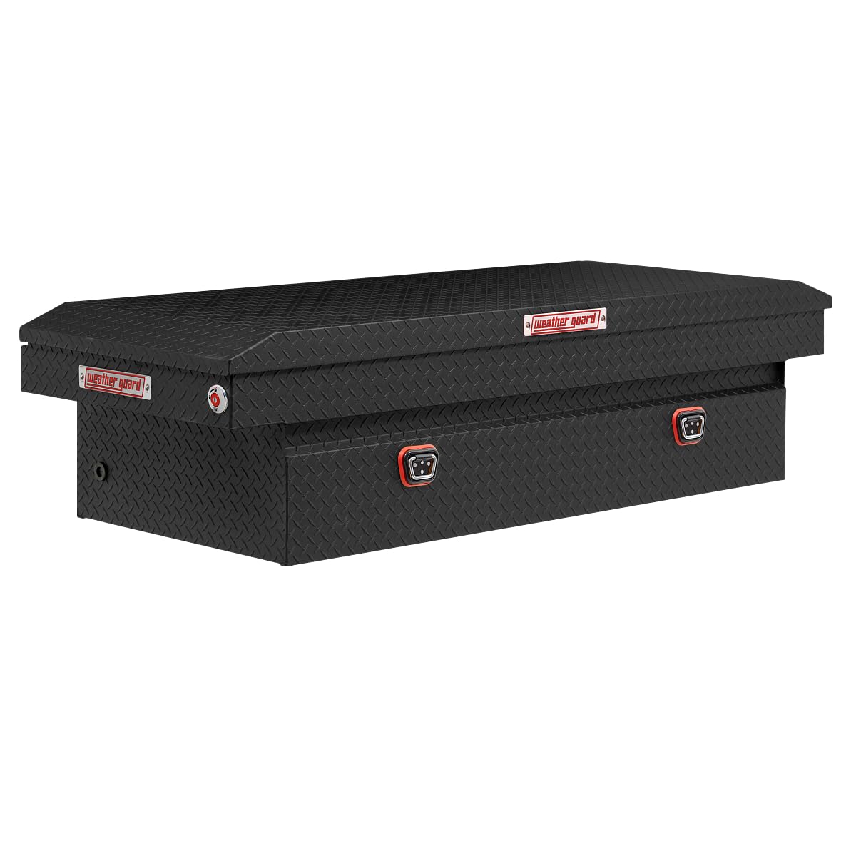 Weather Guard Saddle Truck Box Model 117-52-04, Aluminum, For Full-Size Trucks, Extra Wide, Textured Matte Black, 15.5 cu ft capacity