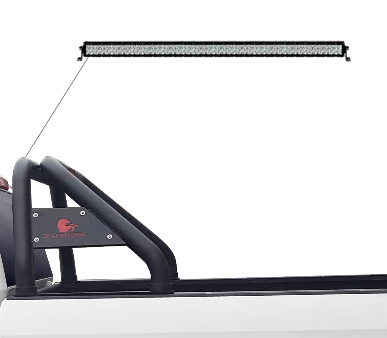 Classic Black Horse Roll Bar Includes 1 40in LED Light Bar Compatible with 19-24 Ram 1500 Excludes Classic models-RB002BK-KIT