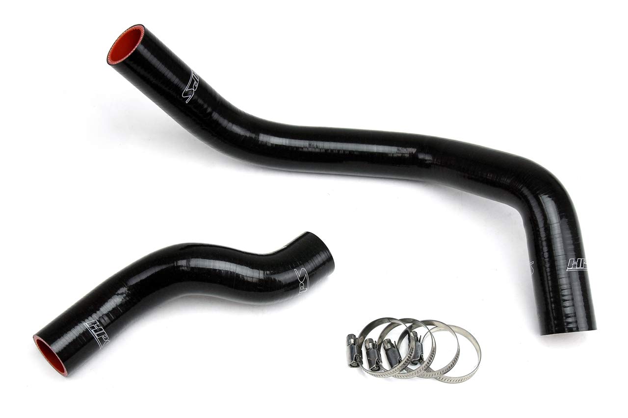 Black HPS 57-1045-BLK Silicone Radiator Coolant Hose Kit