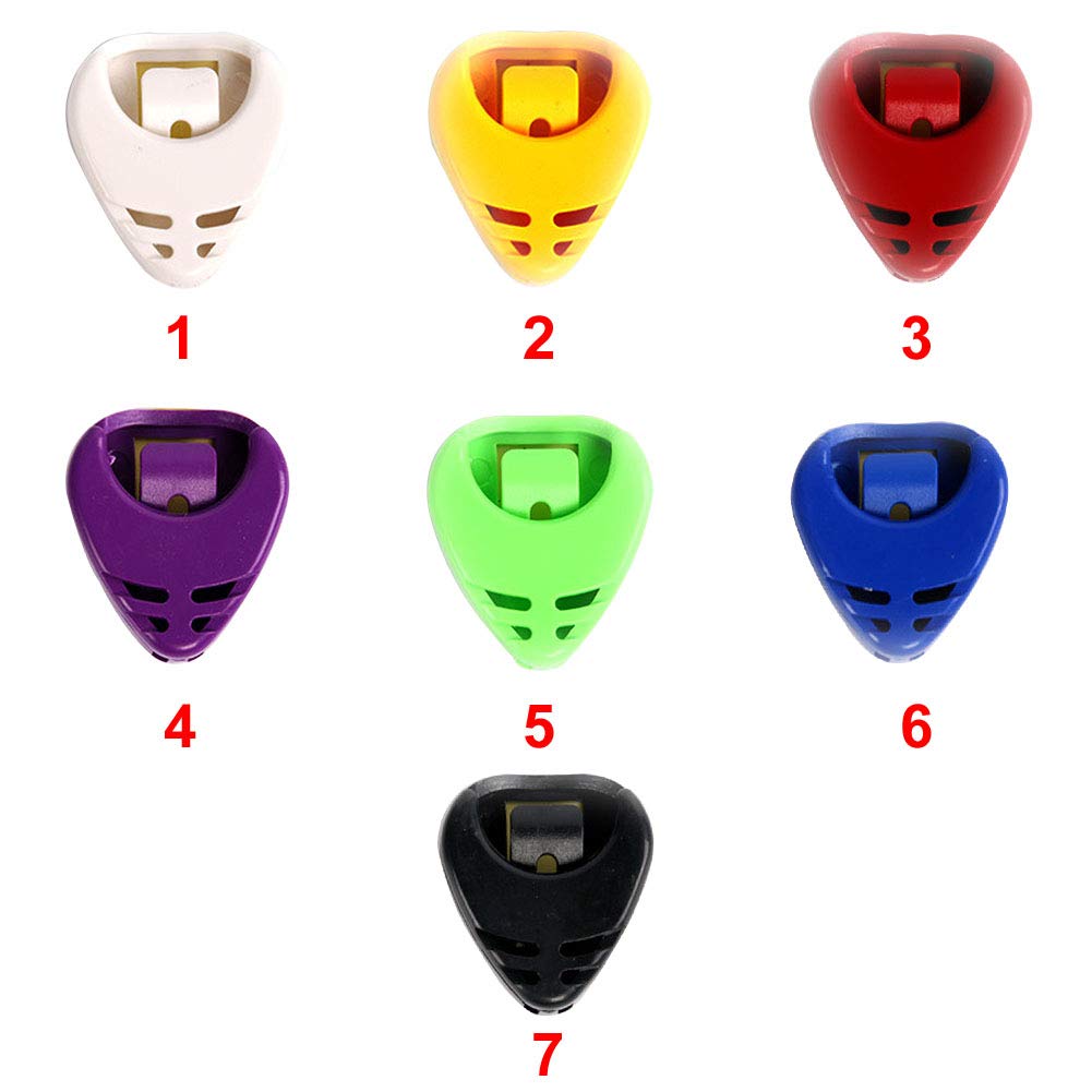 Guitar Pick Storage ollection olor Paste Musical Instrument Organizer Plastic(White)