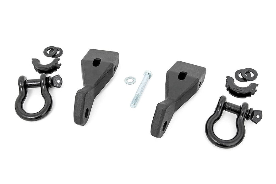 Rough Country Shackle Mount Kit Tow Hook for 2007-2013 Chevy/GMC 1500 - RS156
