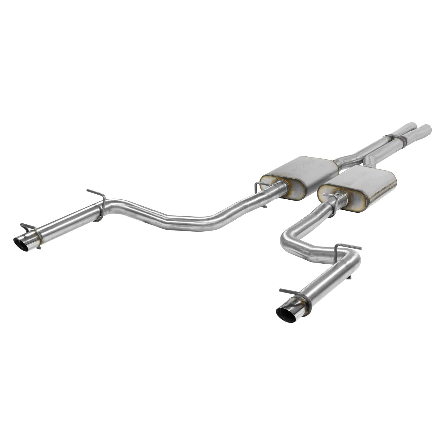 Flowmaster FlowFX 717831 Cat-Back Exhaust Kit 2.5 Inch 409 Stainless Steel with Angle Cut Polished 304 Stainless Steel Tips Compatible with 2011-2014 Dodge Charger R/T Chrysler 300C 5.7L Hemi