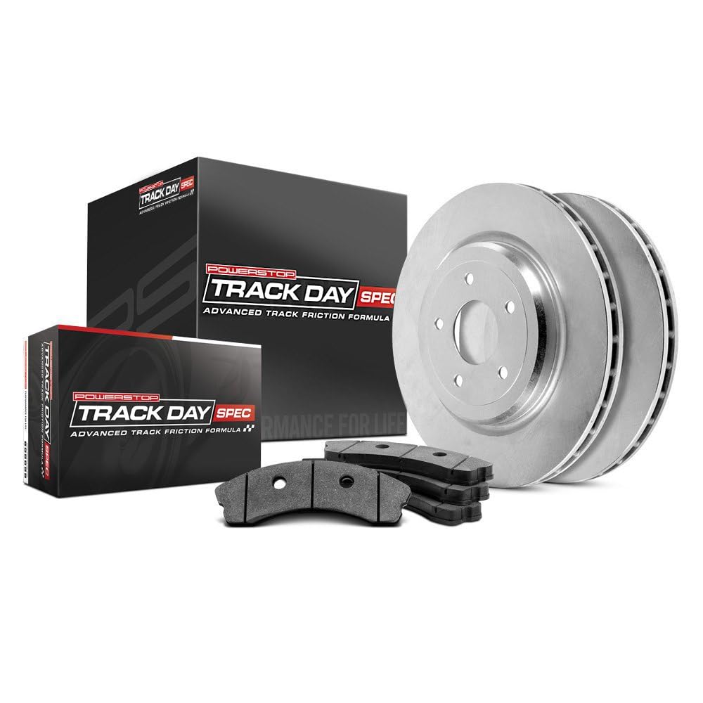 Rear Brake Kit Power Stop For Ford Transit Connect 2018-2023 [Model Specific] Track Day Spec High-Performance Brake Pads and Rotors TDSK8176