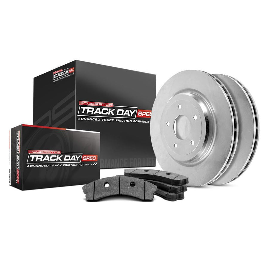 Rear Brake Kit Power Stop For Ford Transit Connect 2018-2023 [Model Specific] Track Day Spec High-Performance Brake Pads and Rotors TDSK8176