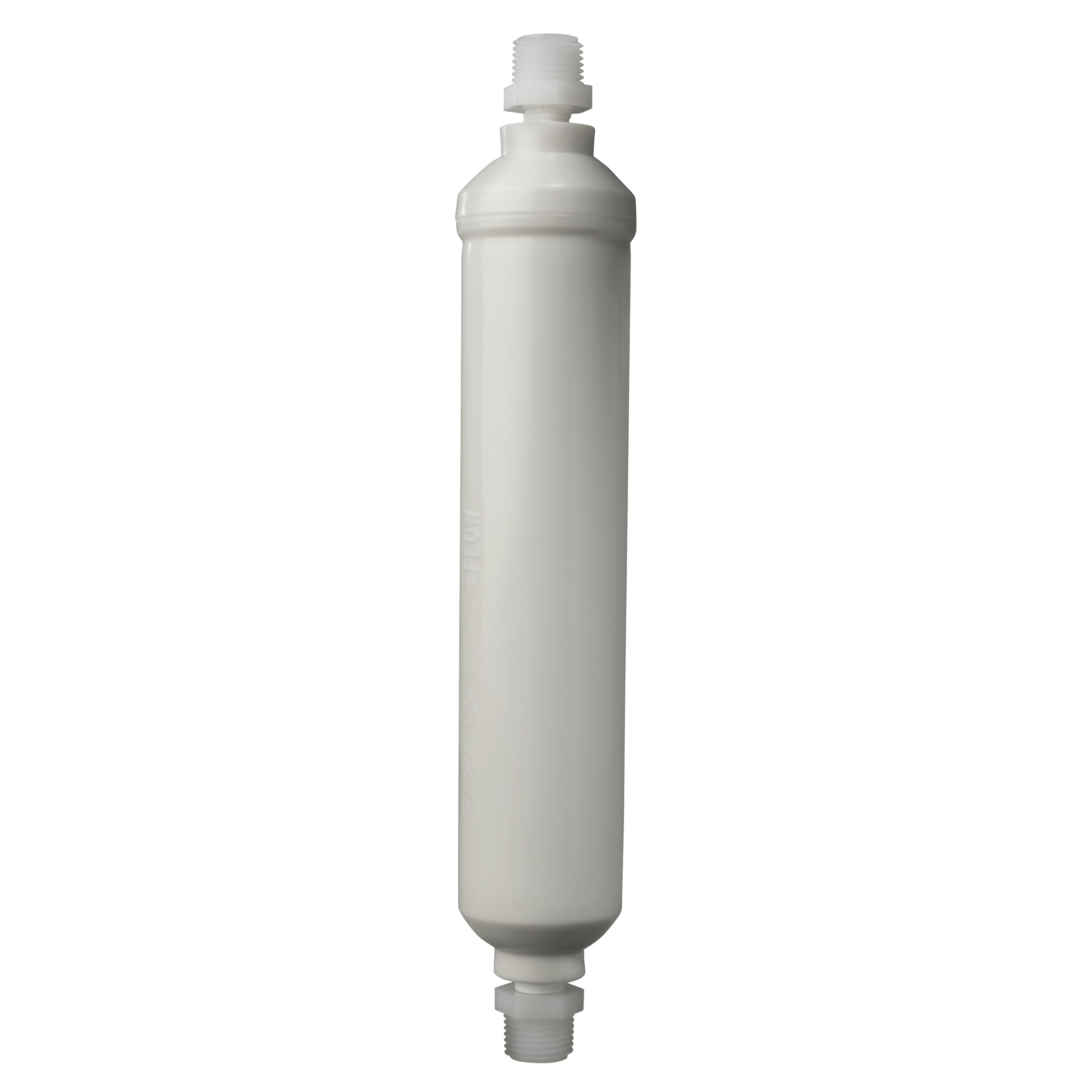 GAC/KDF Flow-Pur RV 10" Inline Replacement Filter, 1/2 in MPT Threaded Fittings, Ideal for RC or Camper, Inhibit Scale, Provide Better Taste, Stop Unwanted Materials