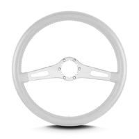 Teardrop Lecarra 65710 14" Brushed Standard Grip White 2 Spoke