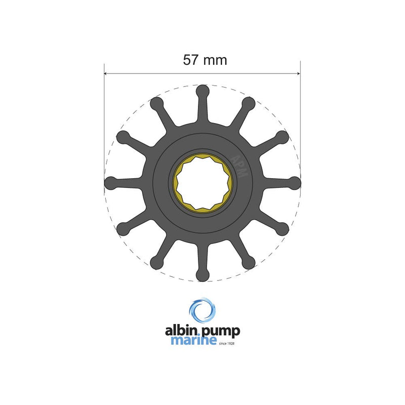 Albin Navyline Pump Impeller Kit PN 06-01-014
