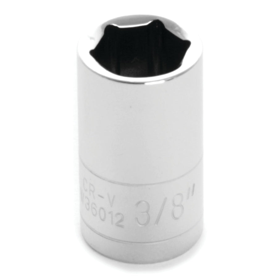 1/4 Drive Performance Tool W36012 Chrome 6-Point Socket, 3/8