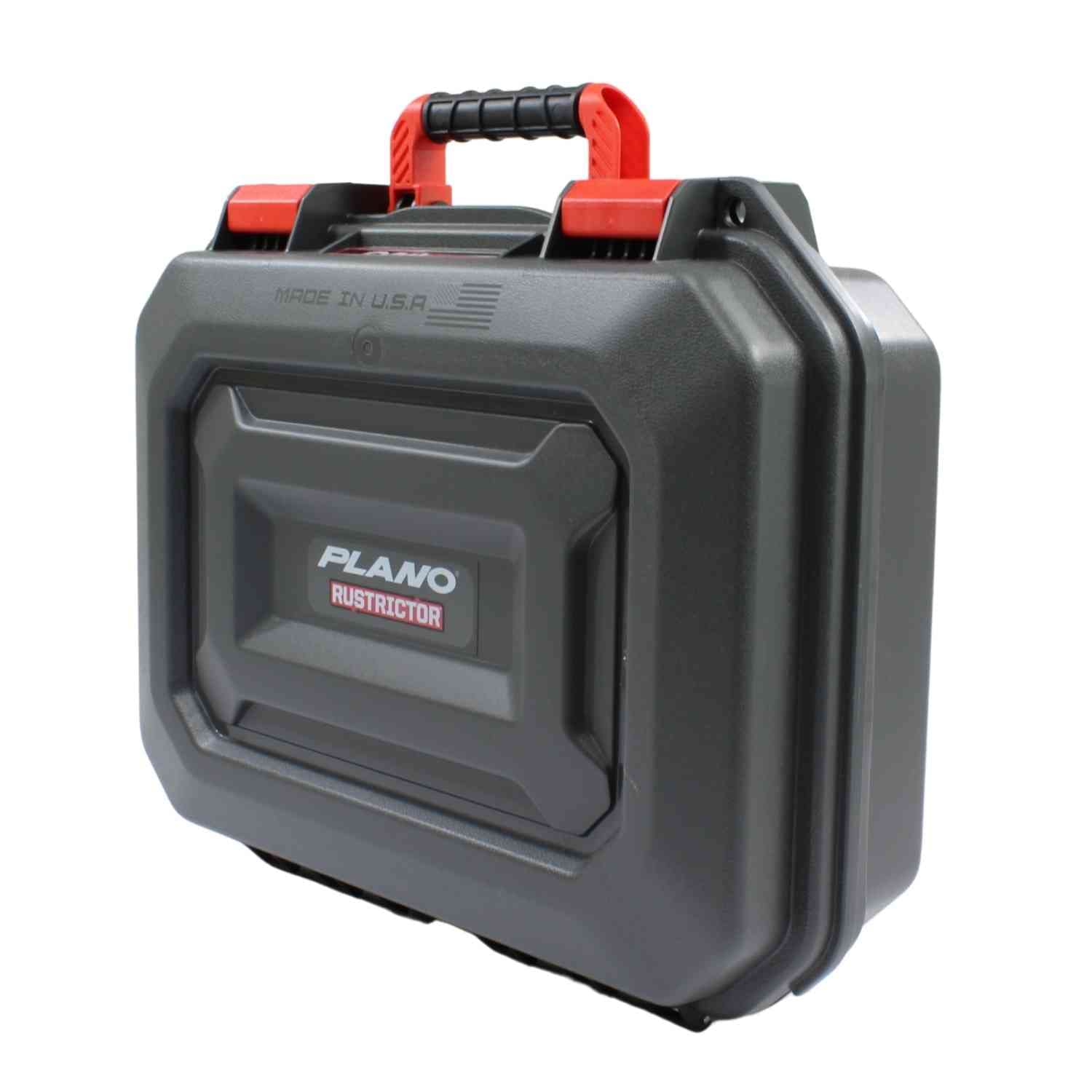 Plano All-Weather Rustrictor Double Pistol Case, Durable, Rust and Corrosion Resistant, TSA-Approved Gun Case with Perforated Pluck Foam for Custom Protection