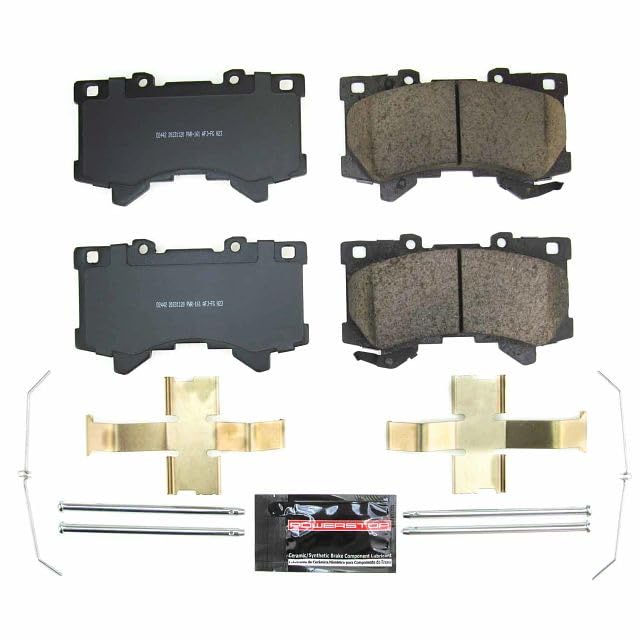 Front POWERSTOP Carbon-Fiber Ceramic Brake Pads For Lexus LX600 2022, Toyota Tundra 2022-2024 [Vehicle Specific]