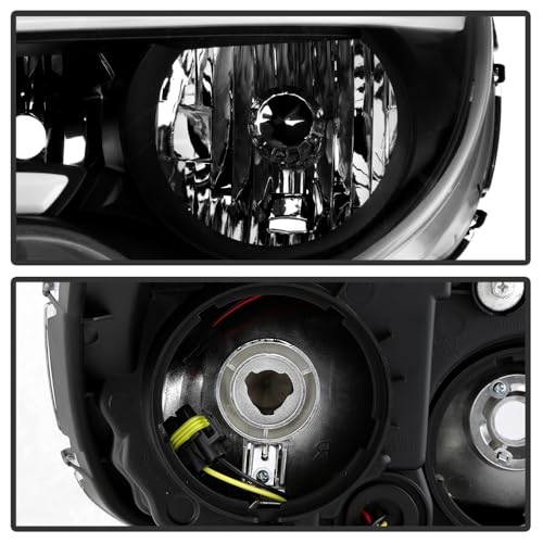 Spyder 2010-2017 Chevy Equinox LS and LT Models only (do not fit LTZ Models) Headlights with Light Bar -Low Beam-H11(Included) ; High Beam-9005(Included) ; Signal-7444NA(Included) - Black