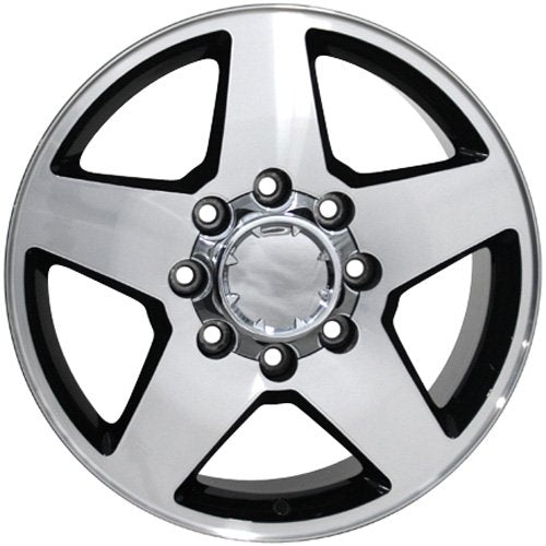 Black Machined Wheel OE Wheels LLC CV91A-20085-8650-12MB Painted (20 x 8.5 inches /8 x 165 mm, 12 mm Offset)