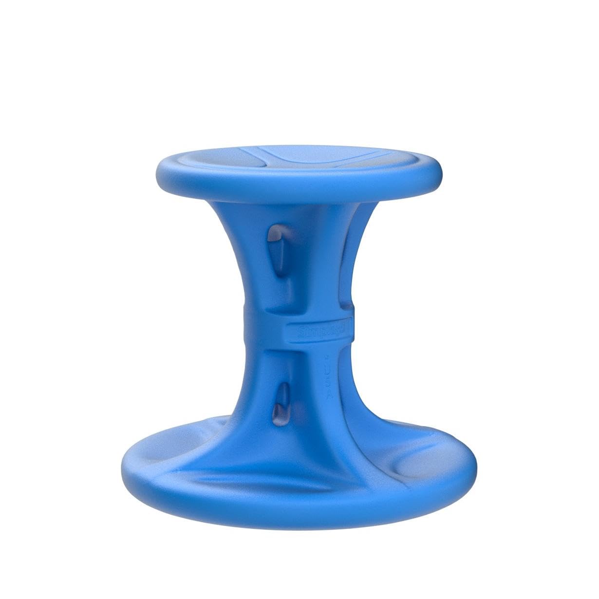 14" Simplay3 Play Around Wiggle Chairs 2-Pack, Kids Wobble Stools for Ages 5-8, Improved Focus and Attention - Blue, Made in USA