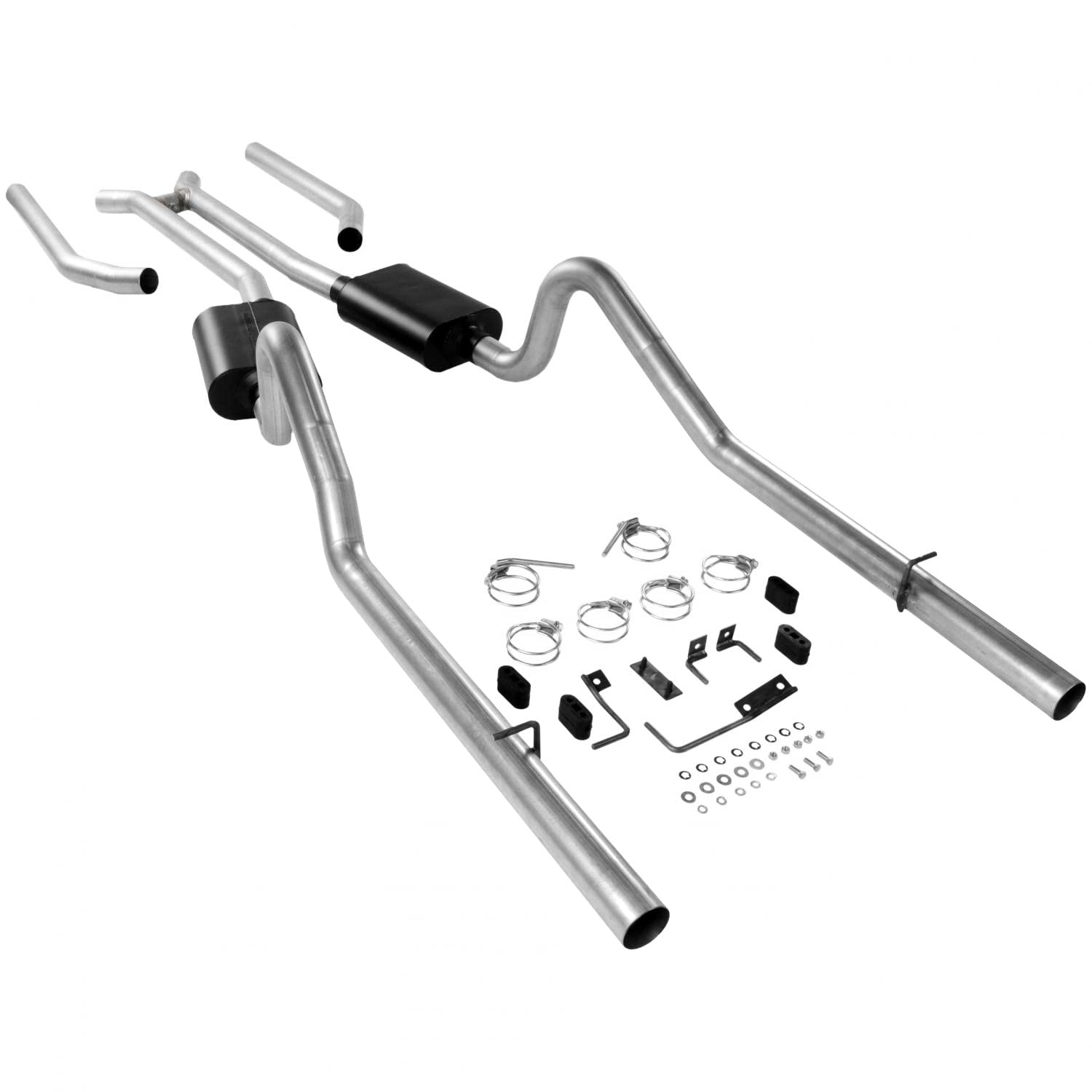 Flowmaster American Thunder 17382 Crossmember-Back Exhaust Kit 3 Inch Aluminized Steel Compatible with 1968-1970 Mopar B-Body with V8 engine