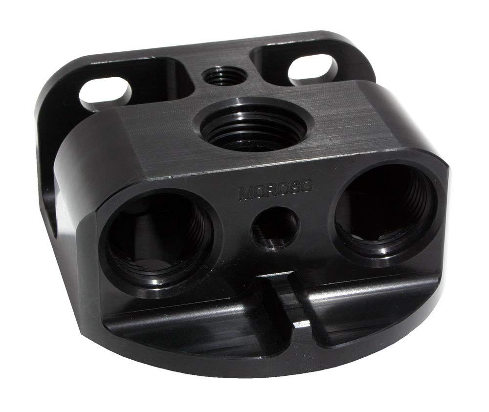 Front Port Moroso Remote Oil Filter Mount 23764