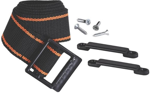 Arcon 54 Inch Battery Box Strap Kit Black Woven Polypropylene Strap with Plastic Buckle Stainless Steel Fasteners Complete Hold-Down Hardware for Battery Boxes Arcon 11796