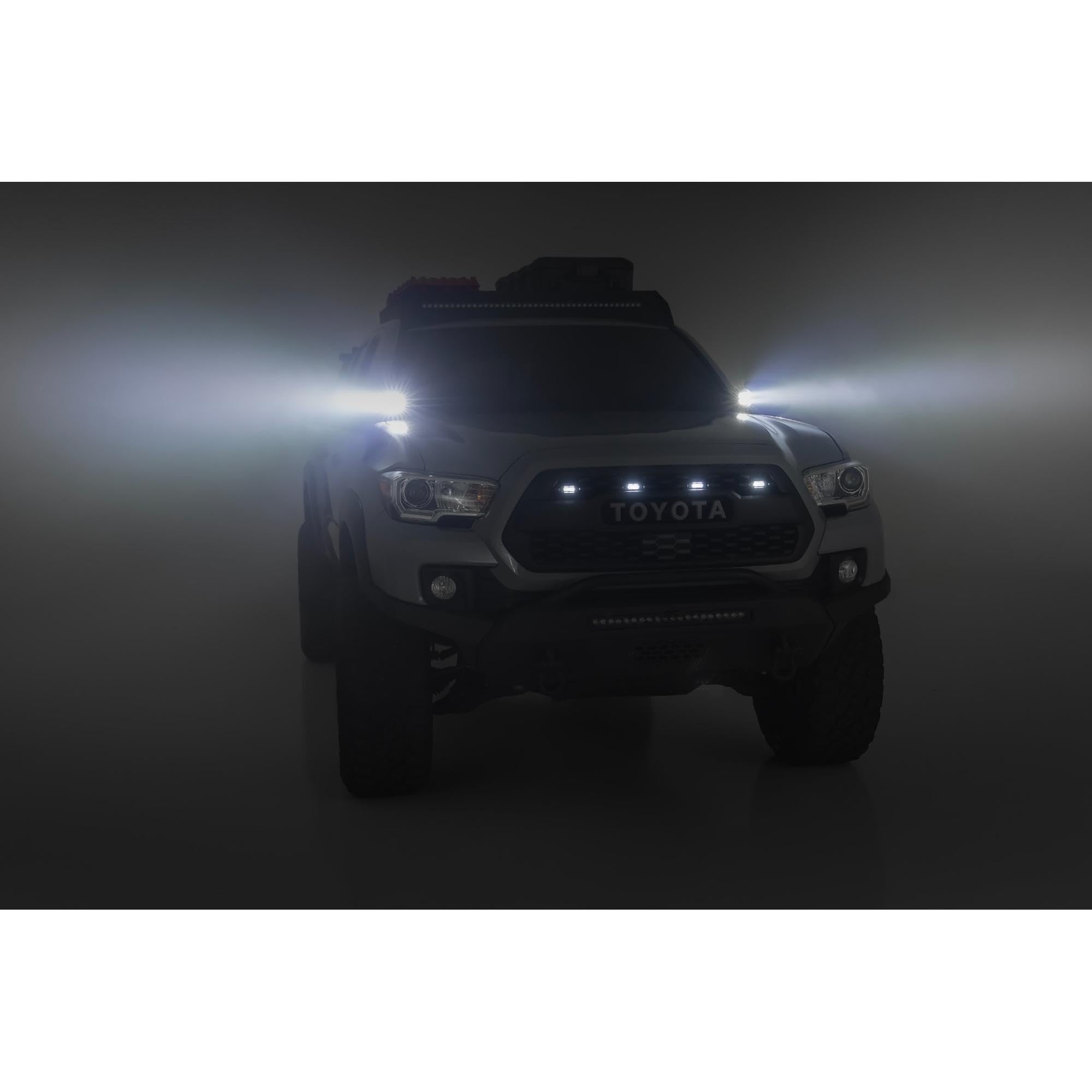 2" Rough Country LED Ditch Light Kit for Toyota Tacoma (2016-2023) - Spot Beam