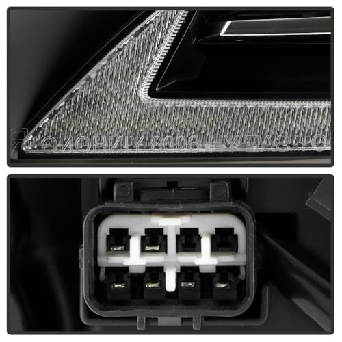 Toyota Tundra 14-21 Spyder (xTune) LED DRL Signal/Halogen Projector Headlights - Black (Not fit OE Full LED Model)