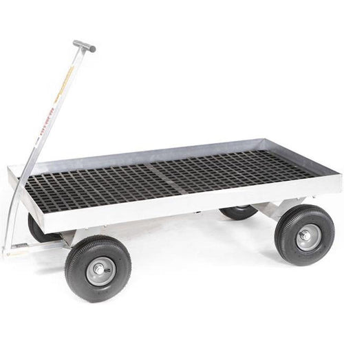 Cypress Wagon-UV Protected Draining Deck-All Aluminum-Very Lightweight-Pull Wagon-NO Rust-Made in The USA