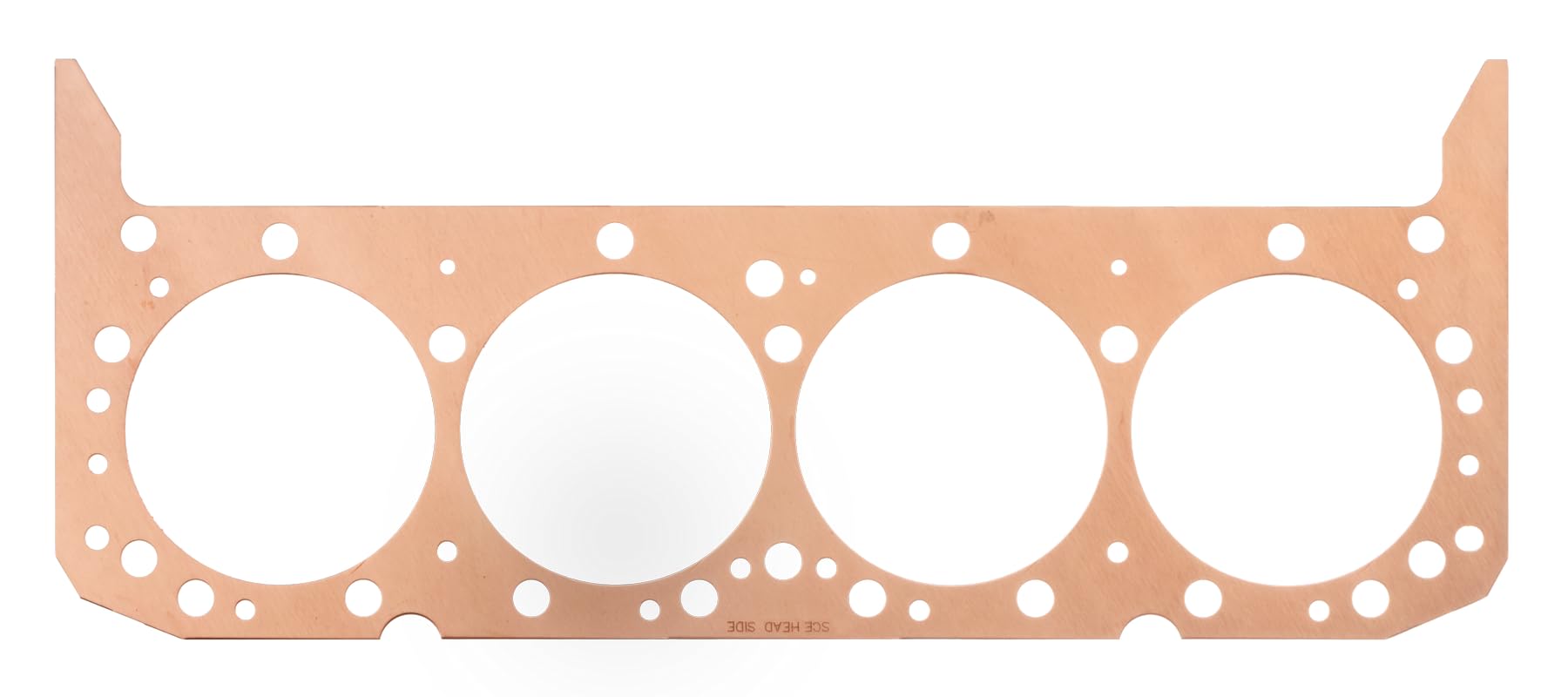 Cylinder Head Gasket, SCE Pro Copper, 4.060 in Bore, 0.080 in Compression Thickness, Copper, Small Block Chevy, Each