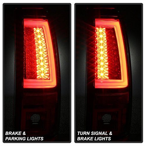 Spyder Xtune 5081896 Chevy Silverado 1500/2500 99-02 (Not Fit Stepside) / GMC Sierra 1500/2500/3500 99-06 and 2007 Sierra Classic Version 2 LED Tail Lights - Smoke