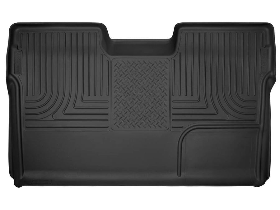 Husky Liners Floor Mats X-act Contour | Fits 2009-2014 Ford F-150 SuperCrew (Full Coverage) | 2nd Row, 1-pc Black - 53391