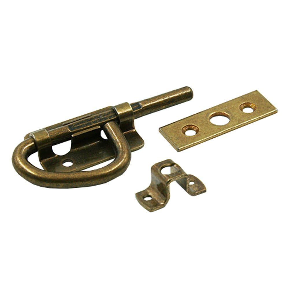 Bunk Latch AP Products with Flat Strike English Brass APP013-081-E
