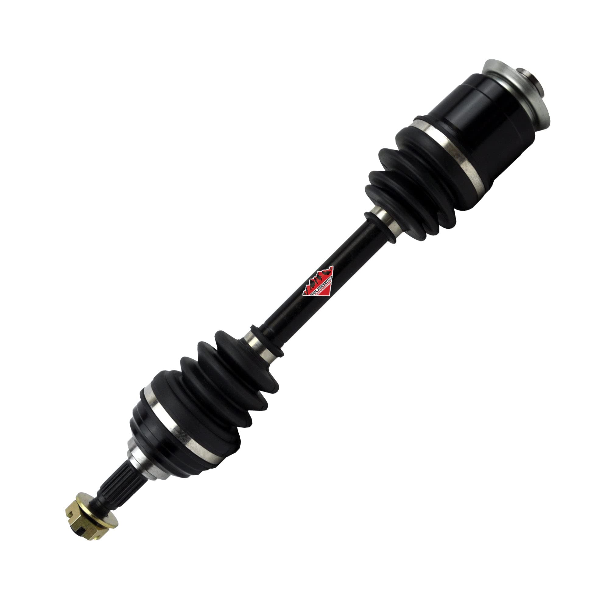 Front Right Rugged Performance Axle for (1998-2001) Arctic Cat 250/300/400/500, Stainless-Steel Clamps Coated for High Protection & Machined Heat Treated for Longer Life OEM: 0402-179, 0402-778