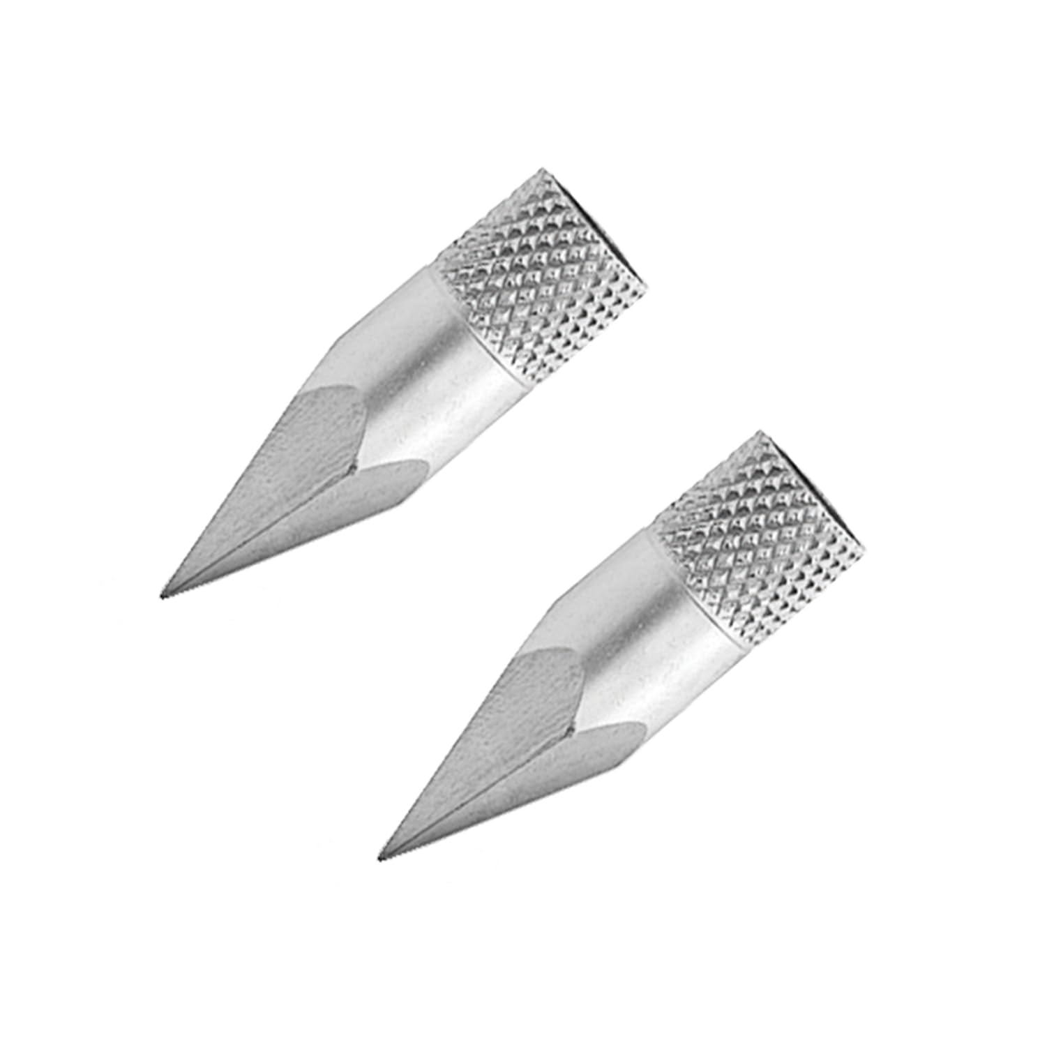 5-Sided TRUGLO Hardened Stainless Steel Spare Replacement Tip w/Knurled Design - 2 Pack, Compatible with Speed Shot & Spring Fisher
